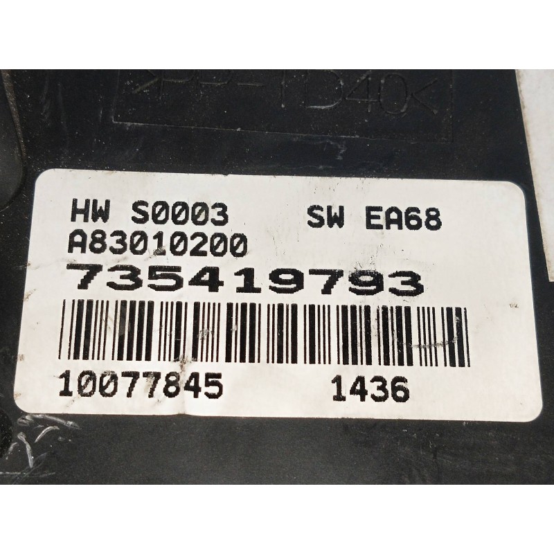 Recambio de mando calefaccion / aire acondicionado para fiat grande punto (199) 1.9 8v jtd cat referencia OEM IAM 735419793 A830