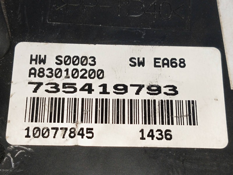 Recambio de mando calefaccion / aire acondicionado para fiat grande punto (199) 1.9 8v jtd cat referencia OEM IAM 735419793 A830