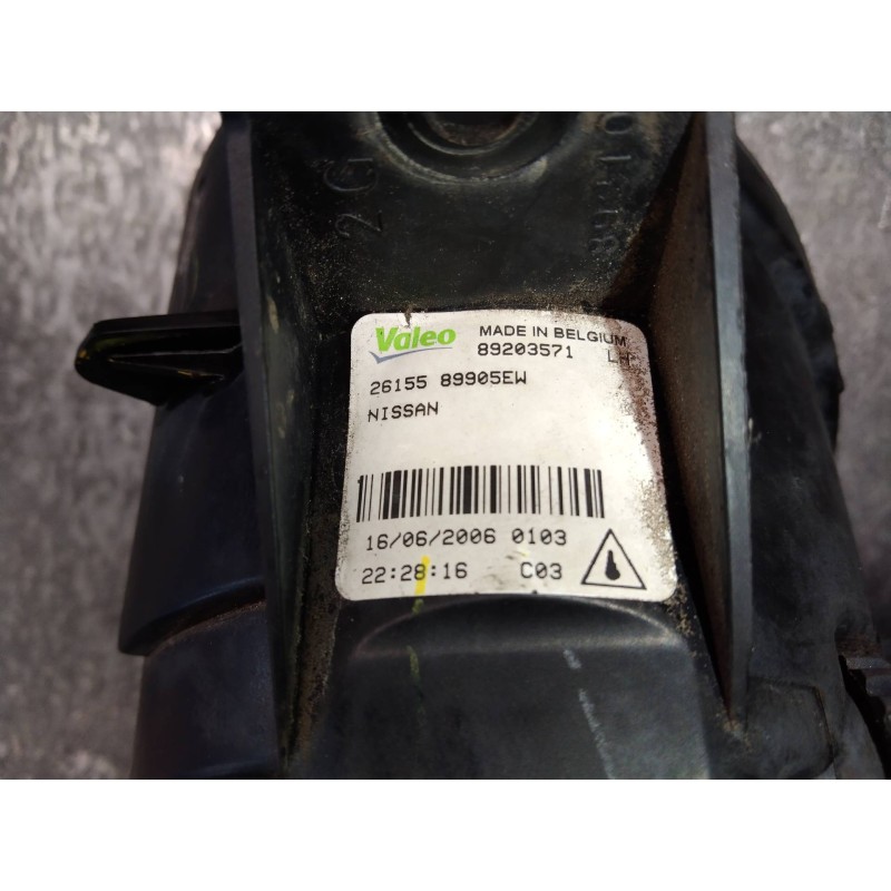 Recambio de faro antiniebla izquierdo para nissan x-trail (t30) 2.2 dci diesel cat referencia OEM IAM 89203571 89905EW 26155