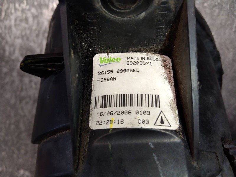 Recambio de faro antiniebla izquierdo para nissan x-trail (t30) 2.2 dci diesel cat referencia OEM IAM 89203571 89905EW 26155