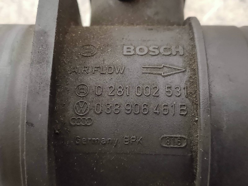 Recambio de caudalimetro para seat ibiza (6j5) ecomotive referencia OEM IAM 0281002531 038906461B BOSCH