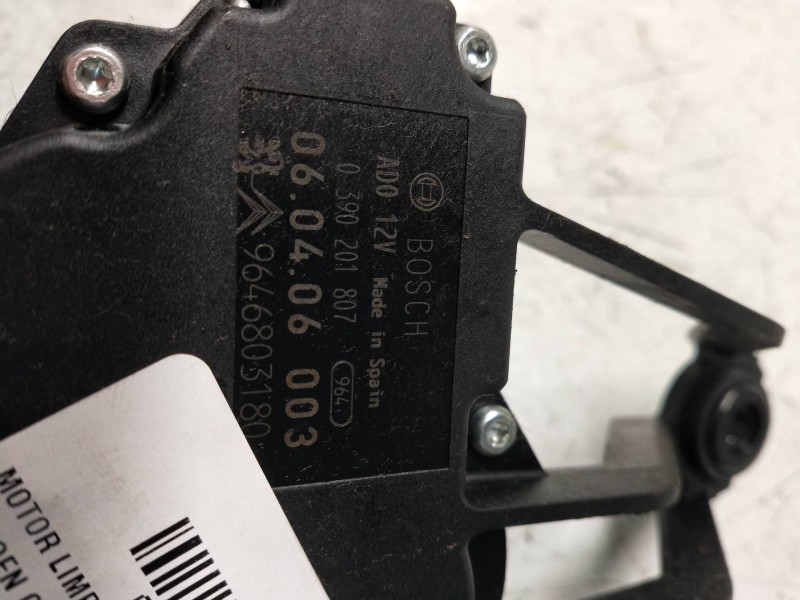Recambio de motor limpia trasero para citroen c4 berlina collection referencia OEM IAM 0390201807 9646803180 