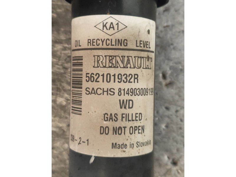Recambio de amortiguador trasero derecho para dacia lodgy ambiance referencia OEM IAM 562101932R  