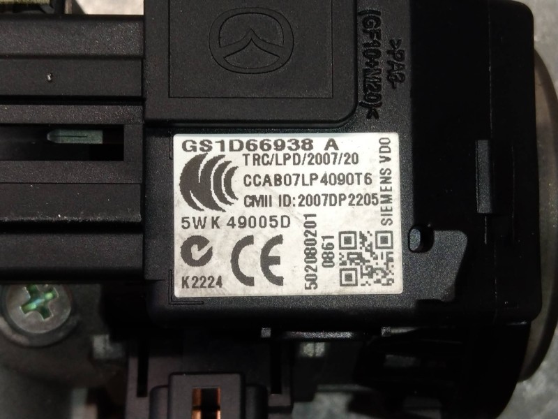 Recambio de conmutador de arranque para mazda 6 kombi (gh) 2.0 crtd 140cv active sw referencia OEM IAM GS1D66938A 5WK49005D 