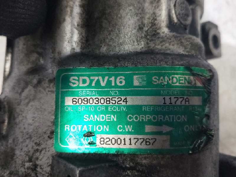 Recambio de compresor aire acondicionado para dacia logan 1.6 cat referencia OEM IAM SD7V161177A 8200117767 1177A