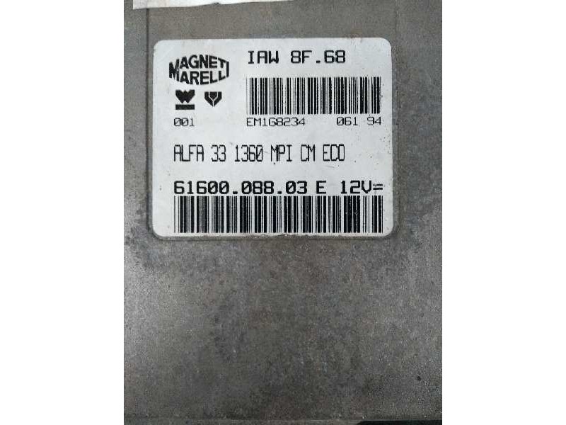 Recambio de centralita motor uce para alfa romeo 33 berlina referencia OEM IAM IAW8F68 6160008803 