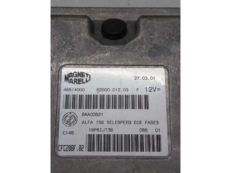 Recambio de centralita motor uce para alfa romeo 156 (116) 2.0 t.spark distinctive selespeed referencia OEM IAM 6200001203 CFC20