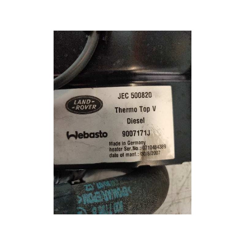 Recambio de calefaccion entera normal para land rover range rover sport v8 td hse black&white referencia OEM IAM JEC500820 90071