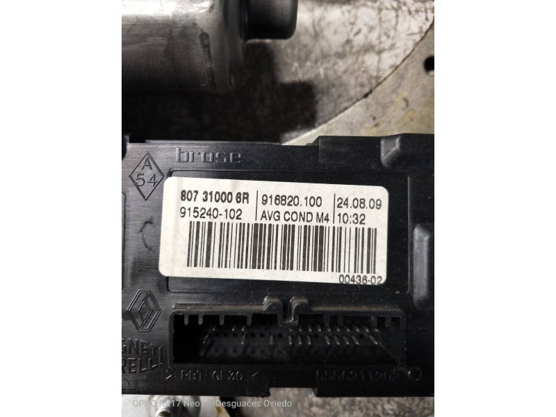 Recambio de elevalunas delantero izquierdo para renault megane iii coupe dynamique referencia OEM IAM 807310006R  3P