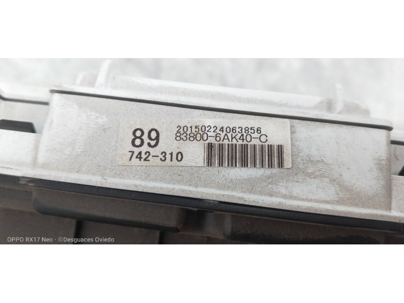 Recambio de cuadro instrumentos para toyota land cruiser (j15) basis referencia OEM IAM 838006AK40C  