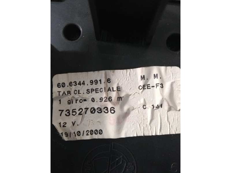 Recambio de cuadro instrumentos para fiat seicento (187) 1.1 cat referencia OEM IAM 735270336 6063449916 