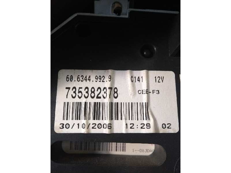 Recambio de cuadro instrumentos para fiat seicento (187) 1.1 cat referencia OEM IAM 735382378 6063449929 