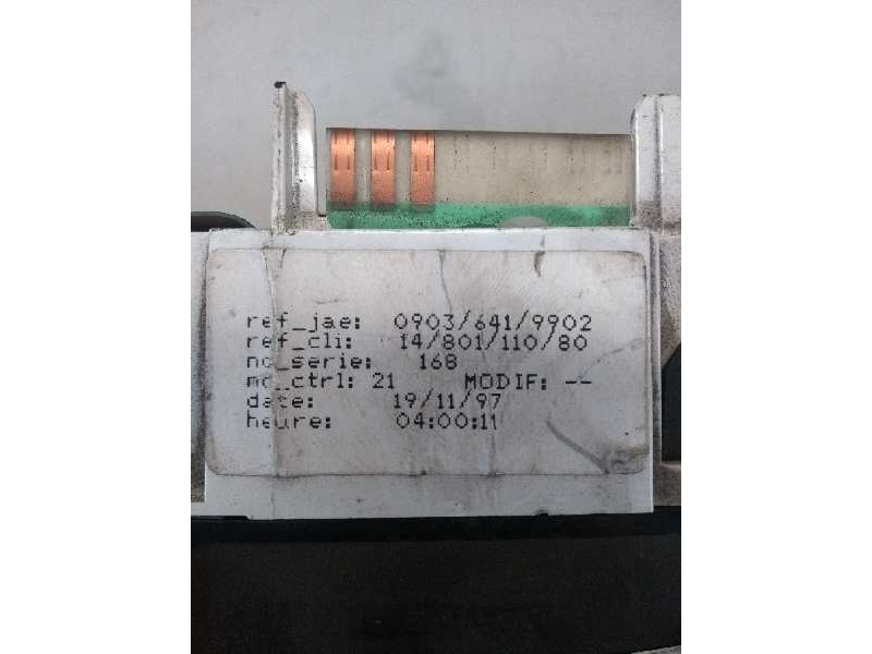 Recambio de cuadro instrumentos para fiat scudo (222) 1.9 diesel referencia OEM IAM 1480111080 09036419902  Recambio de cuadro instrumentos para fiat scudo (222) 1.9 diesel referencia OEM IAM 1480111080 09036419902