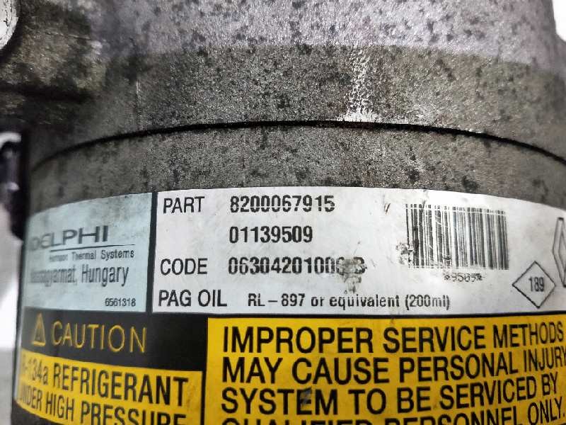 Recambio de compresor aire acondicionado para renault espace iv (jk0) 1.9 dci diesel referencia OEM IAM 01139509 9509 8200067915