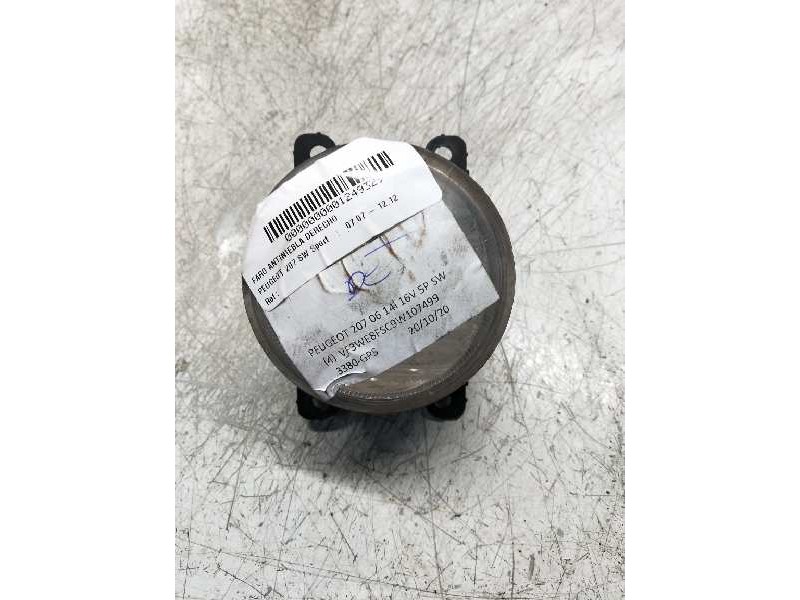 Recambio de faro antiniebla derecho para peugeot 207 sw sport referencia OEM IAM   