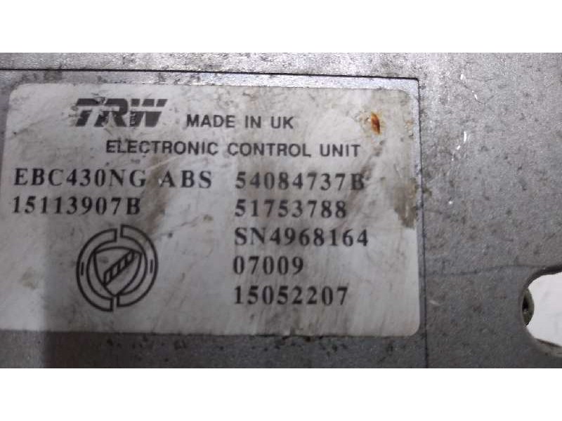 Recambio de abs para fiat croma (194) referencia OEM IAM 54084737B 51753788 15052207 Recambio de abs para fiat croma (194) referencia OEM IAM 54084737B 51753788 15052207