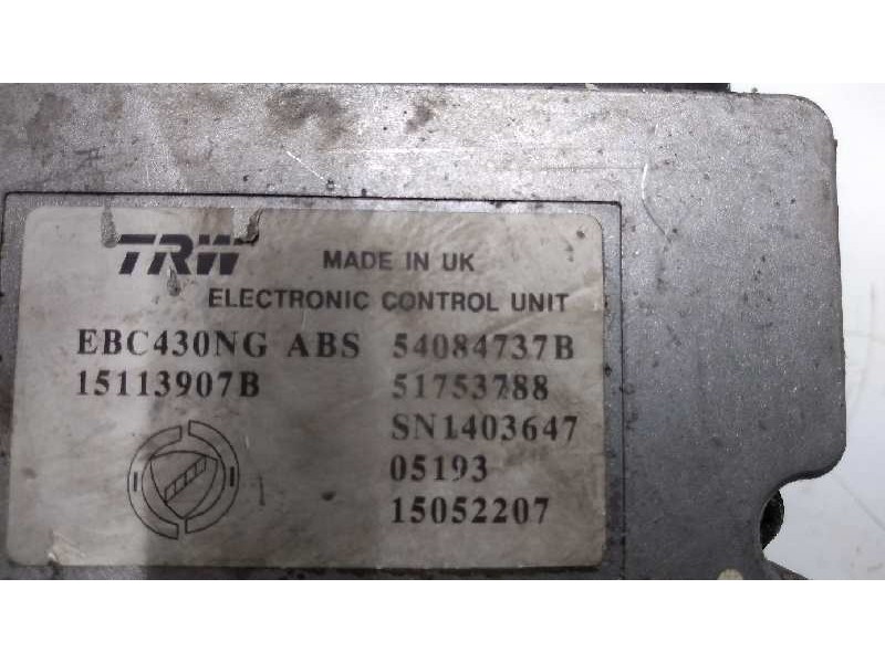 Recambio de abs para fiat croma (194) referencia OEM IAM 54084737B 51753788 15052207 Recambio de abs para fiat croma (194) referencia OEM IAM 54084737B 51753788 15052207