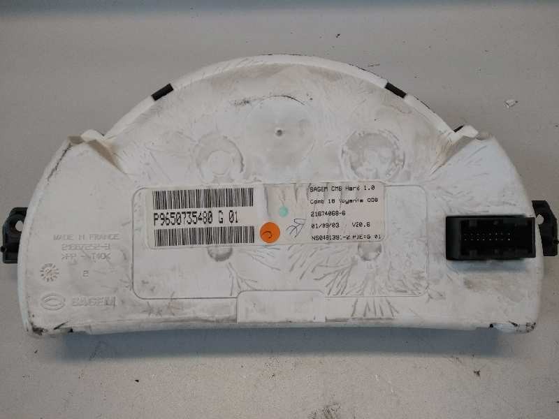 Recambio de cuadro instrumentos para citroen c3 1.4 hdi vivace referencia OEM IAM P9650735480 G01 