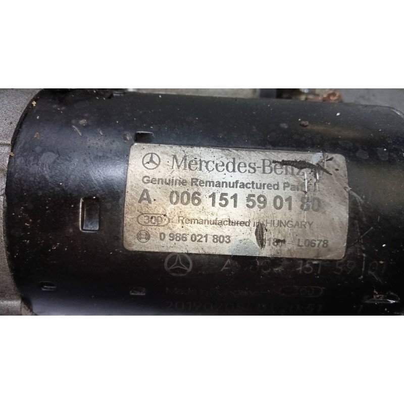 Recambio de motor arranque para mercedes clase s (w221) berlina 450 l (221.170) referencia OEM IAM A006151590180 0986021803 