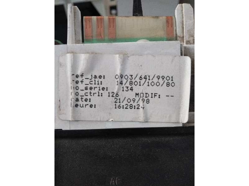 Recambio de cuadro instrumentos para fiat scudo (222) 1.9 turbodiesel referencia OEM IAM 1480110080 09036419901  Recambio de cuadro instrumentos para fiat scudo (222) 1.9 turbodiesel referencia OEM IAM 1480110080 09036419901