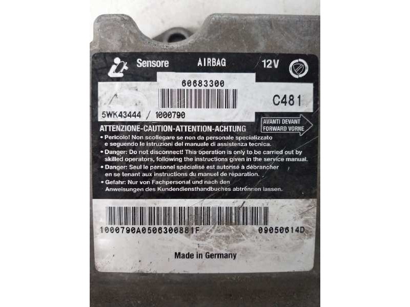 Recambio de centralita airbag para alfa romeo gt (125) 1.9 jtd (m) 16v cat referencia OEM IAM 5WK43444 60683300 1000790