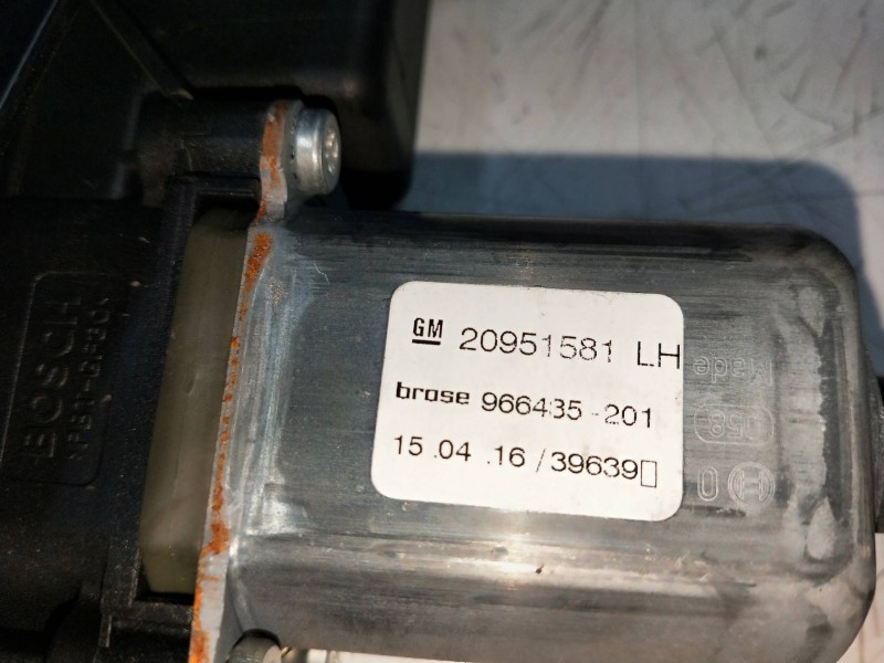 Recambio de elevalunas delantero izquierdo para opel zafira (c) referencia OEM IAM 20951581 966435201 5P