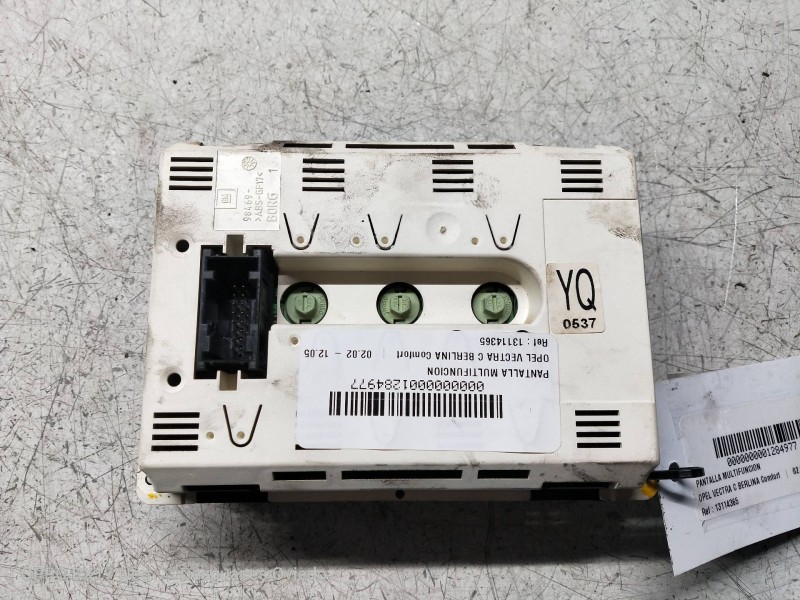 Recambio de pantalla multifuncion para opel vectra c berlina comfort referencia OEM IAM 13114365 2377010 