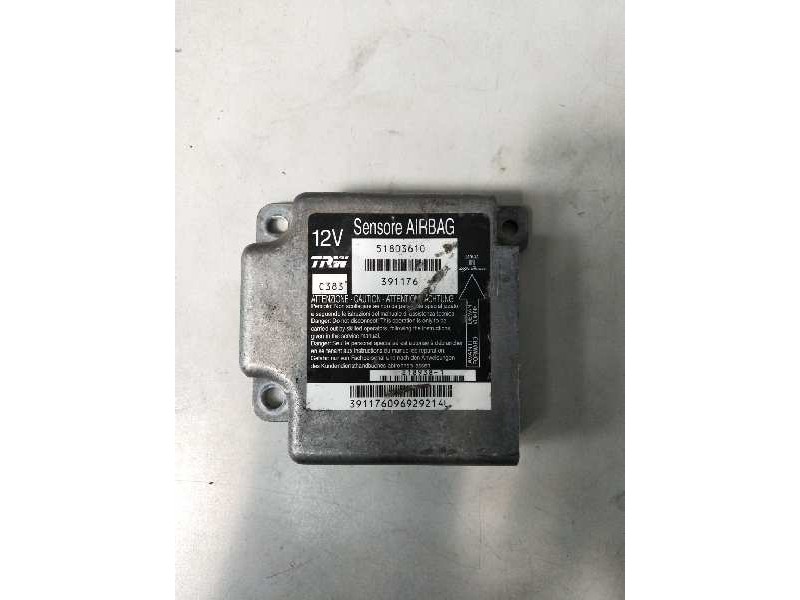 Recambio de centralita airbag para fiat panda (169) 1.2 8v emotion referencia OEM IAM 51803610 391176 391176096929214L