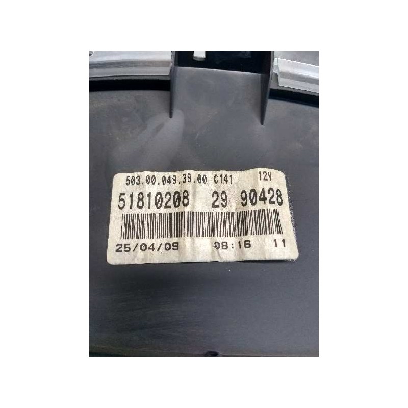Recambio de cuadro instrumentos para fiat panda (169) 1.2 8v emotion referencia OEM IAM 51810208 29 90428 503000493900