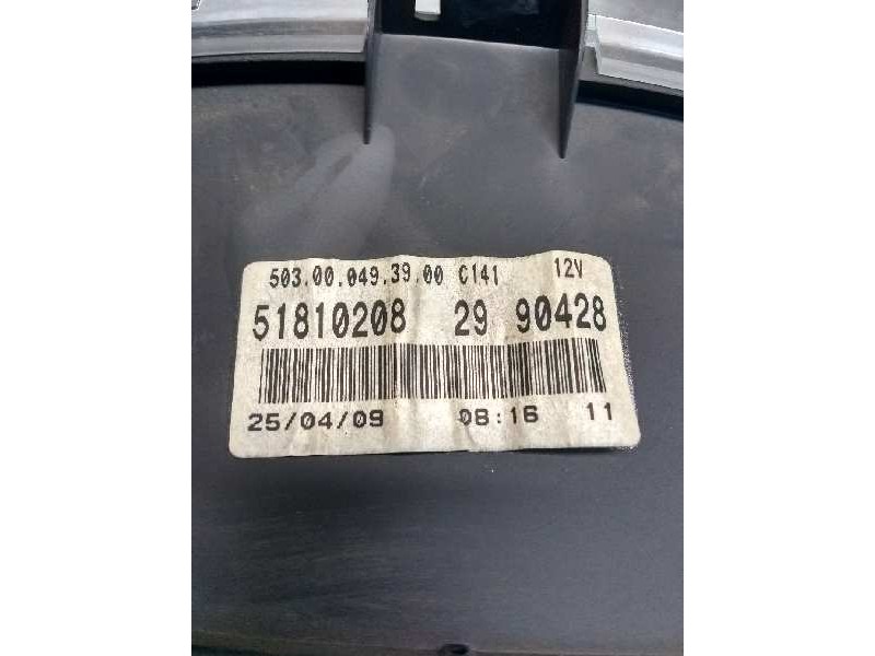 Recambio de cuadro instrumentos para fiat panda (169) 1.2 8v emotion referencia OEM IAM 51810208 29 90428 503000493900