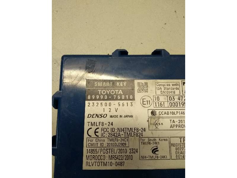Recambio de modulo electronico para lexus ct 200h referencia OEM IAM 8999076010 2325005613 