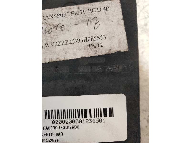 Recambio de piloto trasero izquierdo para volkswagen tipo 2 caja cerrada / combi 1.6 turbodiesel (jx) referencia OEM IAM 2519452