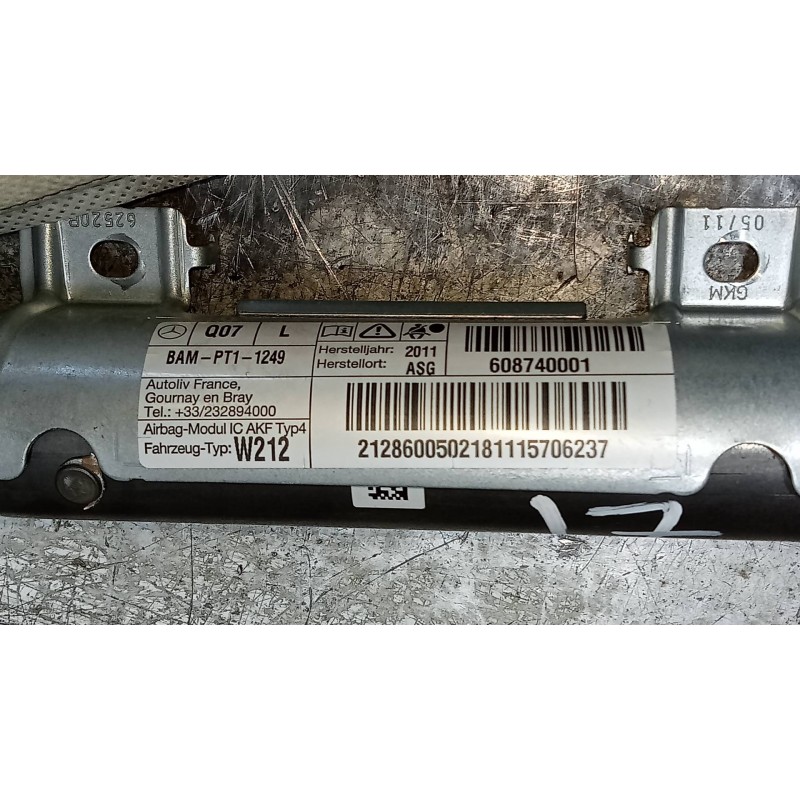 Recambio de airbag cortina delantero izquierdo para mercedes clase e (w212) lim. e 300 cdi blueefficiency (212.025) referencia O