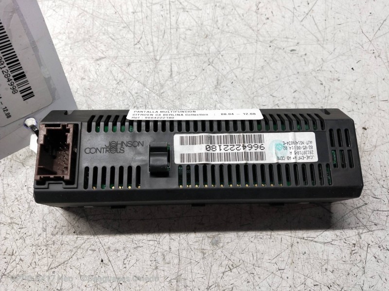 Recambio de pantalla multifuncion para citroen c4 berlina collection referencia OEM IAM 9664222180  