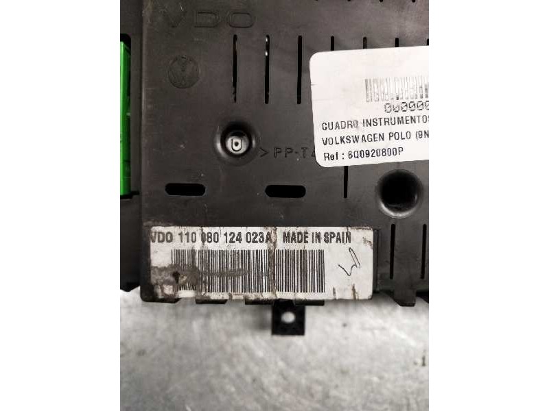 Recambio de cuadro instrumentos para volkswagen polo (9n1) trendline referencia OEM IAM 6Q0920800P 110080124023A 