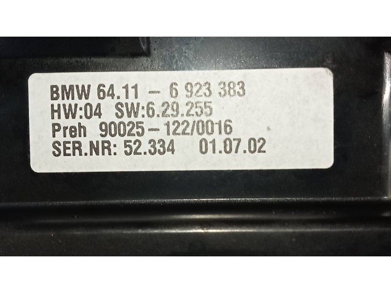 Recambio de mando calefaccion / aire acondicionado para bmw serie 7 (e65/e66) 745i referencia OEM IAM 64116923383 900251220016 