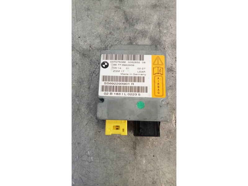 Recambio de centralita airbag para bmw serie 7 (e65/e66) 745i referencia OEM IAM 65776922939 037075066 