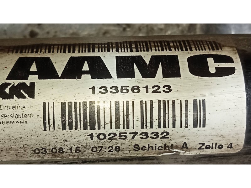 Recambio de transmision delantera derecha para opel astra j lim. 4türig selection referencia OEM IAM 13356123  