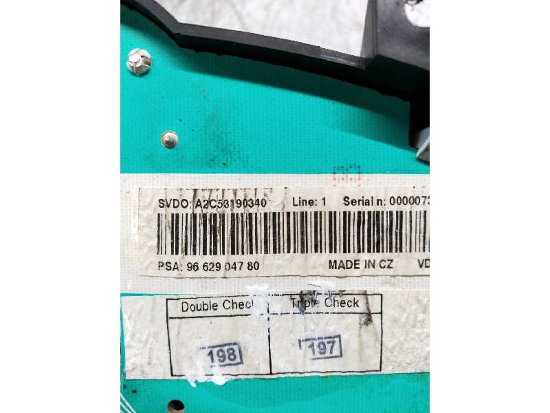 Recambio de cuadro instrumentos para peugeot 207 x-line referencia OEM IAM 9662904780 A2C53190340 