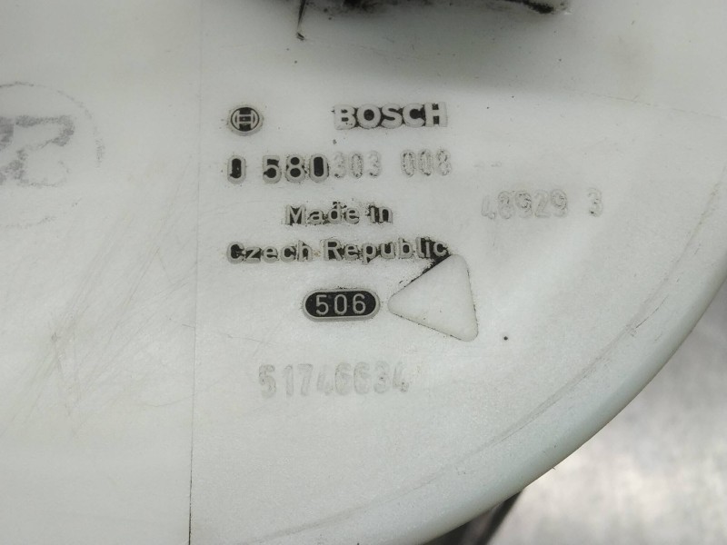 Recambio de bomba combustible para fiat punto berlina (188) 1.3 16v sound/speed multijet referencia OEM IAM 0580303008 51746634 