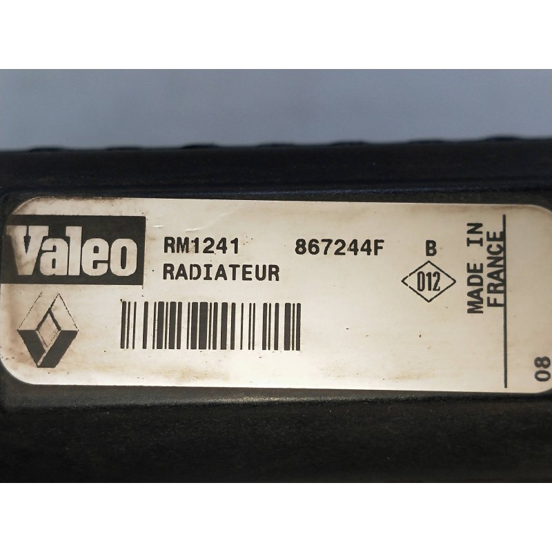 Recambio de radiador agua para renault master combi desde ´98 1.9 diesel referencia OEM IAM 867244F  