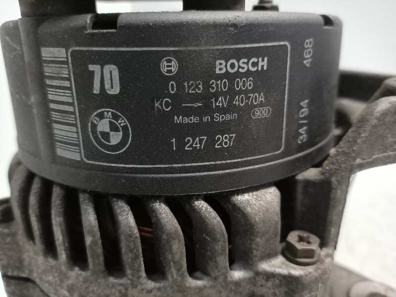 Recambio de alternador para bmw serie 3 compacto (e36) 318ti referencia OEM IAM 0123310006 1247287 BOSCH 70A