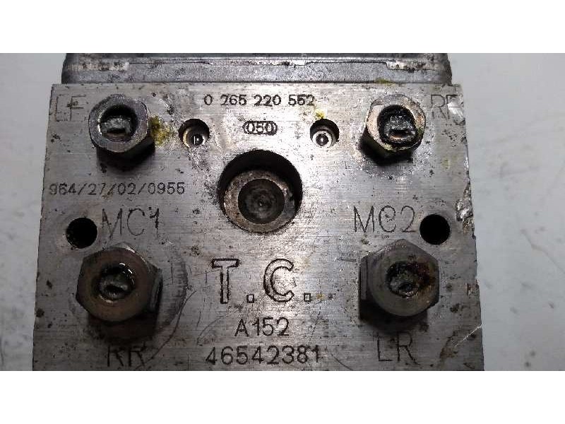 Recambio de abs para fiat punto berlina (188) 1.8 16v cat referencia OEM IAM 0265220552 0273004428 46542381 Recambio de abs para fiat punto berlina (188) 1.8 16v cat referencia OEM IAM 0265220552 0273004428 46542381