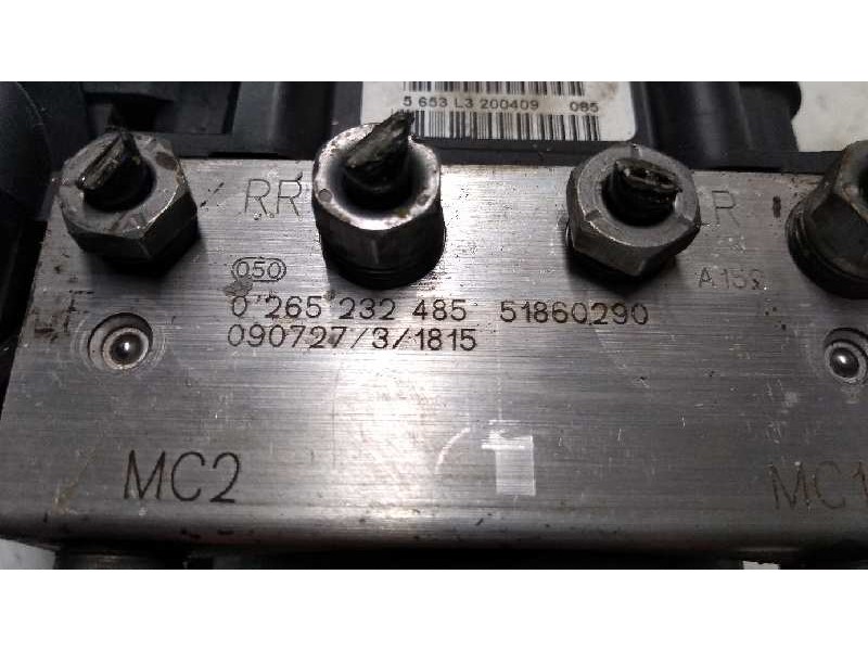 Recambio de abs para fiat stilo (192) 1.9 8v jtd cat (939a1000 / 192a8000) referencia OEM IAM 0265232485 0265800962 51860290 Recambio de abs para fiat stilo (192) 1.9 8v jtd cat (939a1000 / 192a8000) referencia OEM IAM 0265232485 0265800962 51860290