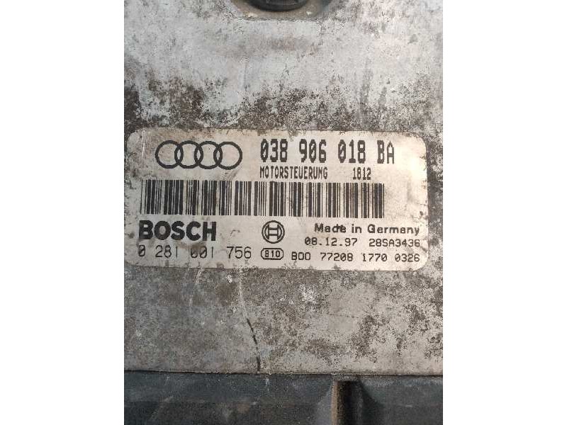 Recambio de centralita motor uce para audi a3 (8l) 1.9 tdi ambiente referencia OEM IAM 0281001756 038906018BA 
