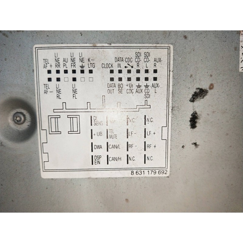 Recambio de sistema audio / radio cd para audi a4 berlina (8e) 2.0 tdi quattro (dpf) (103kw) referencia OEM IAM 8E0035186AK 8157