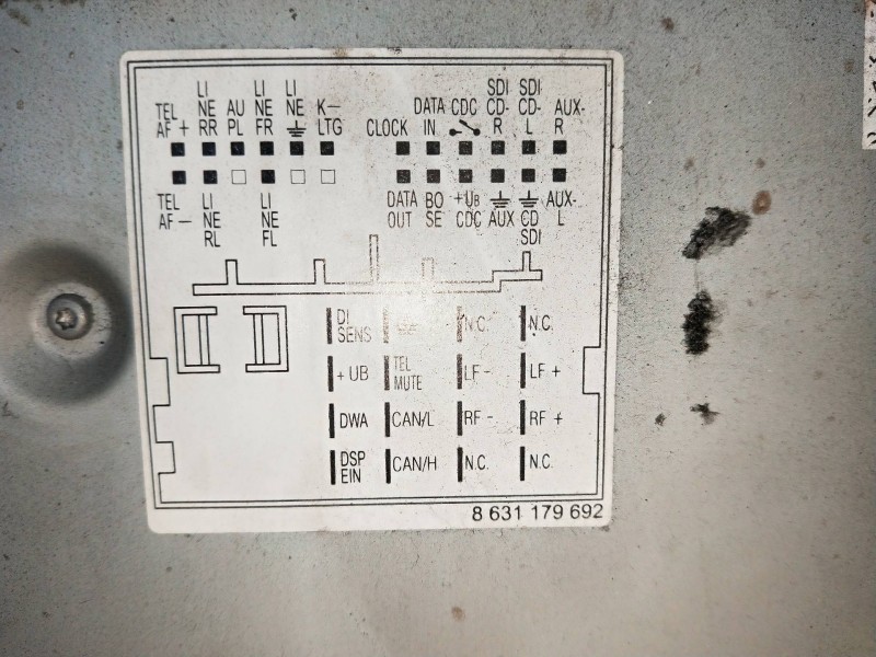 Recambio de sistema audio / radio cd para audi a4 berlina (8e) 2.0 tdi quattro (dpf) (103kw) referencia OEM IAM 8E0035186AK 8157