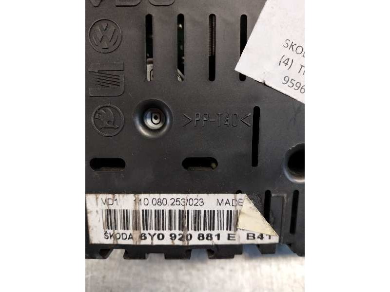 Recambio de cuadro instrumentos para skoda fabia (6y2/6y3) classic referencia OEM IAM 110080253023 6Y0920881E 