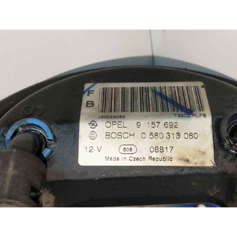 Recambio de bomba combustible para opel astra g coupé 1.8 16v referencia OEM IAM 0580313060 9157692 BOSCH AFORADOR