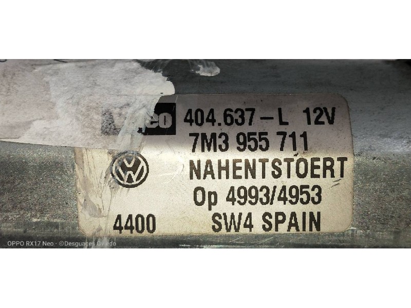 Recambio de motor limpia trasero para ford galaxy (vy) ambiente referencia OEM IAM 7M3955711  